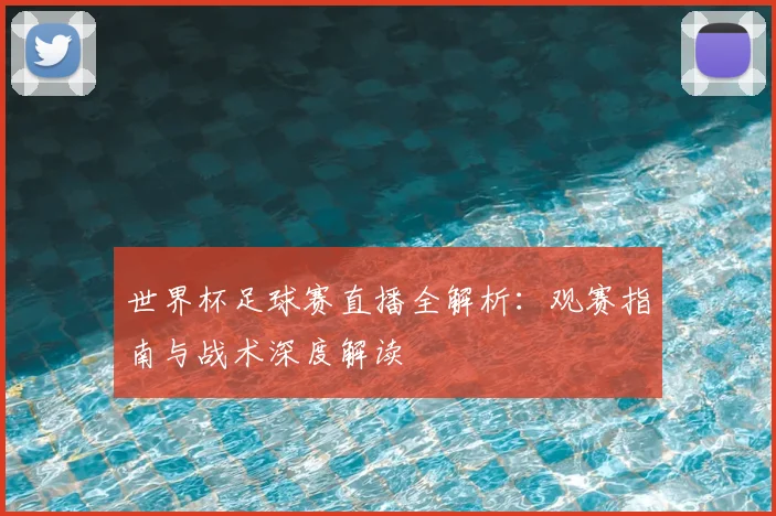世界杯足球赛直播全解析：观赛指南与战术深度解读